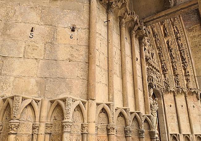 Ubicación original de las esculturas.