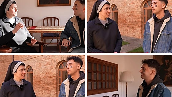 El youtuber de más de 9 millones de seguidores que pasó 24 horas con una monja de clausura de León