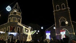 Iluminación navideña en La Bañeza