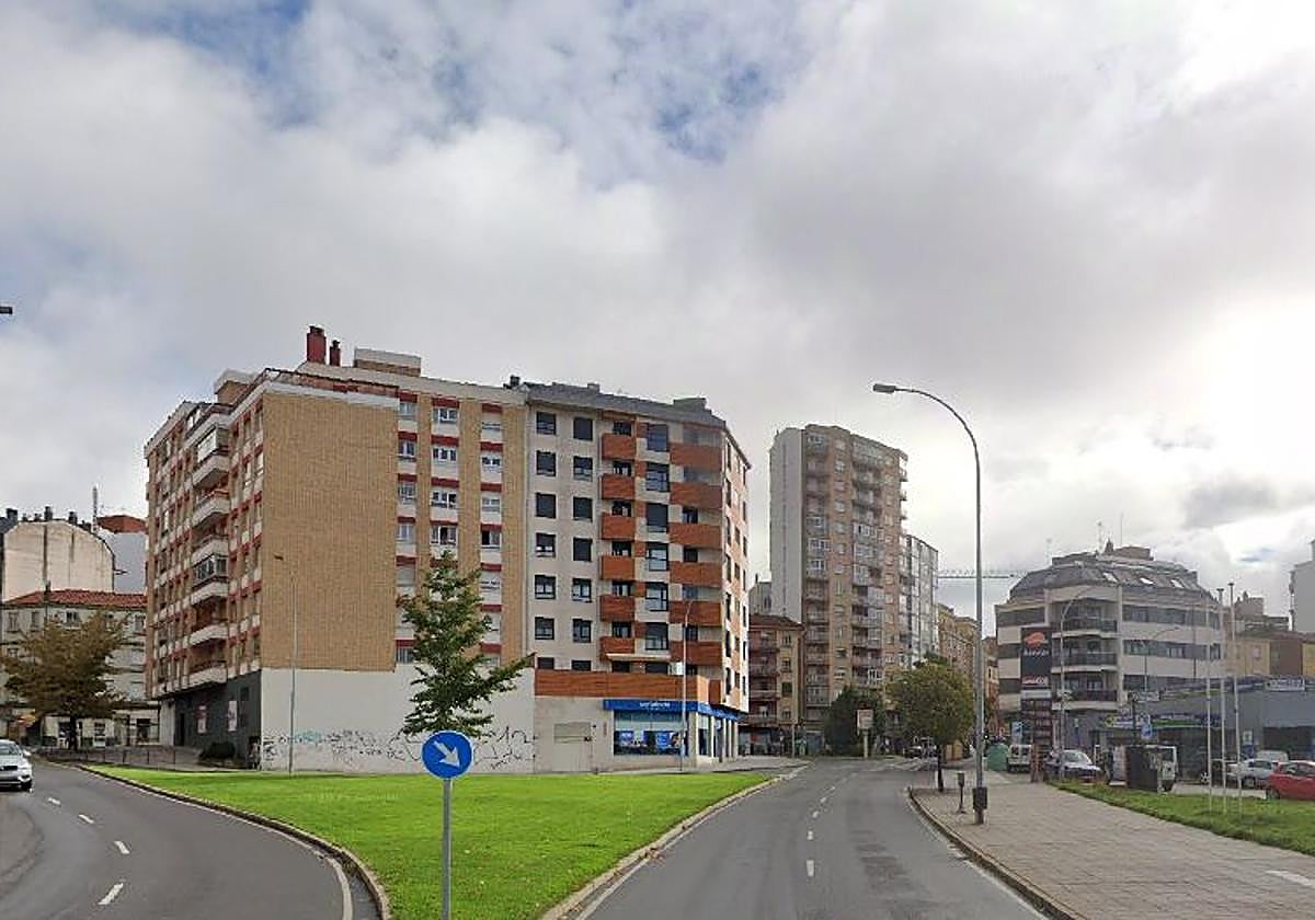 Lugar aproximado del accidente en la calle Cruz Roja, en León capital.