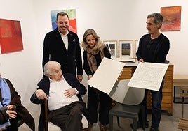 Presentación de la obra con Gamoneda.