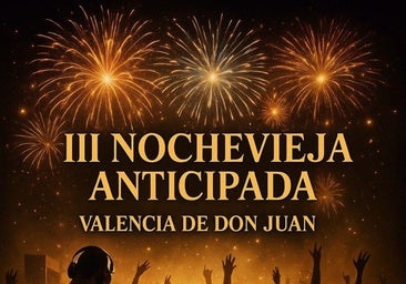 Cartel promocional de la III Nochevieja Anticipada de Valencia de Don Juan
