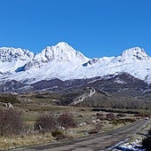 Babia bajo un manto de nieve.