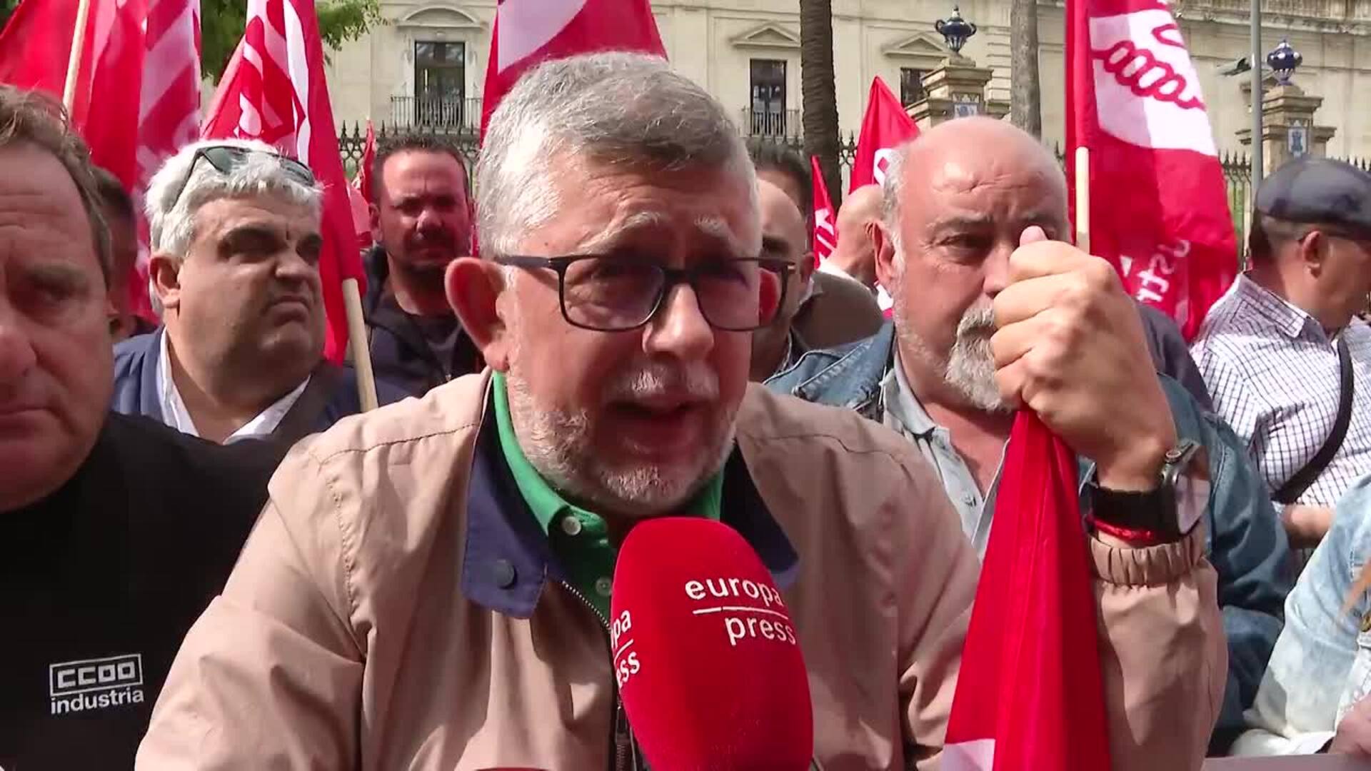 Sindicatos protestan contra el contrato temporal del campo: "Andalucía es la más afectada"
