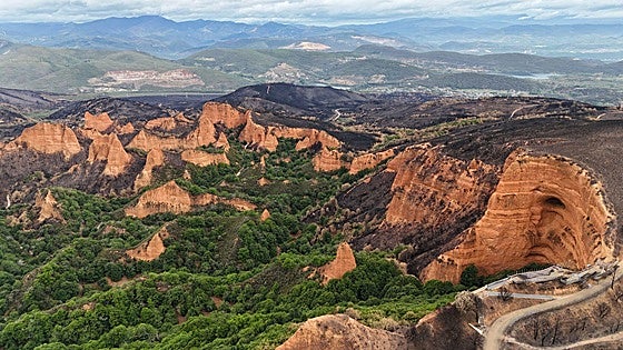 Otro gran impacto negativo y uno positivo de los incendios del verano en Las Médulas