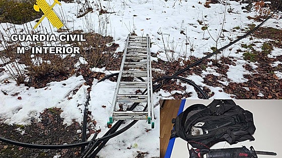 Dos detenidos y un investigado por robar material de obra y cable de cobre en León