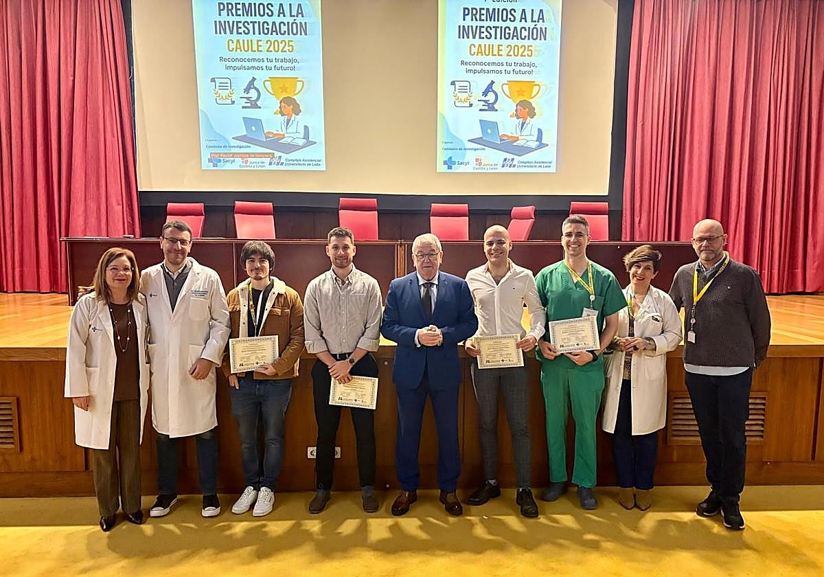 Entrega del premio en el Caule.