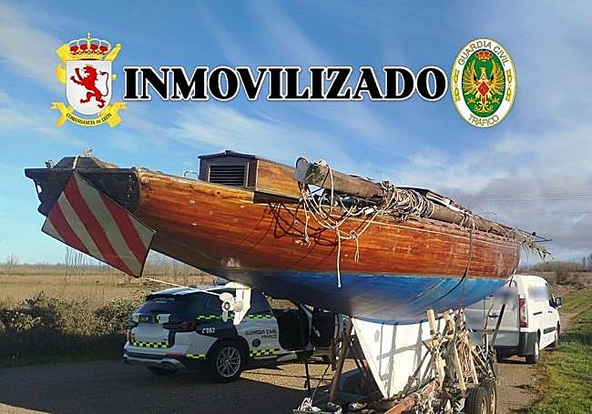 La embarcación remolcada.