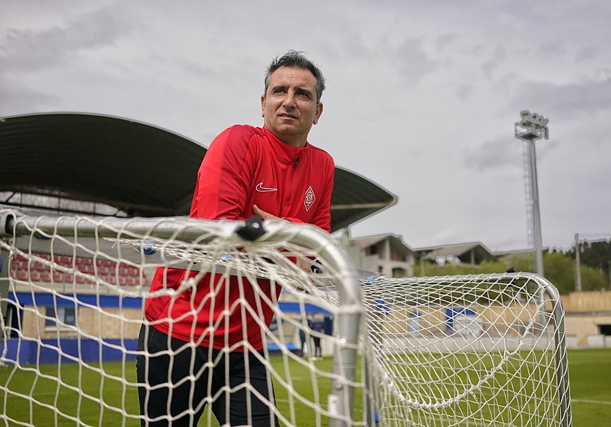 Jandro Castro, durante su etapa en el Amorebieta.
