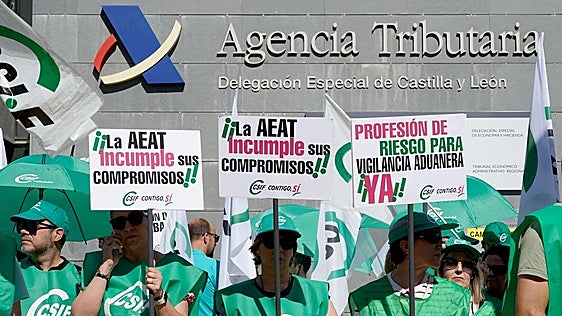Huelga en la Agencia Tributaria de León para desbloquear la negociación que quedó paralizada en 2019