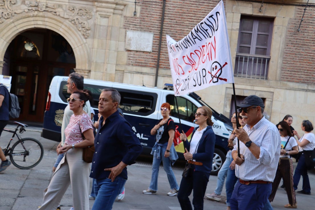 Las imágenes de la manifestación por la planta de biomasa en León