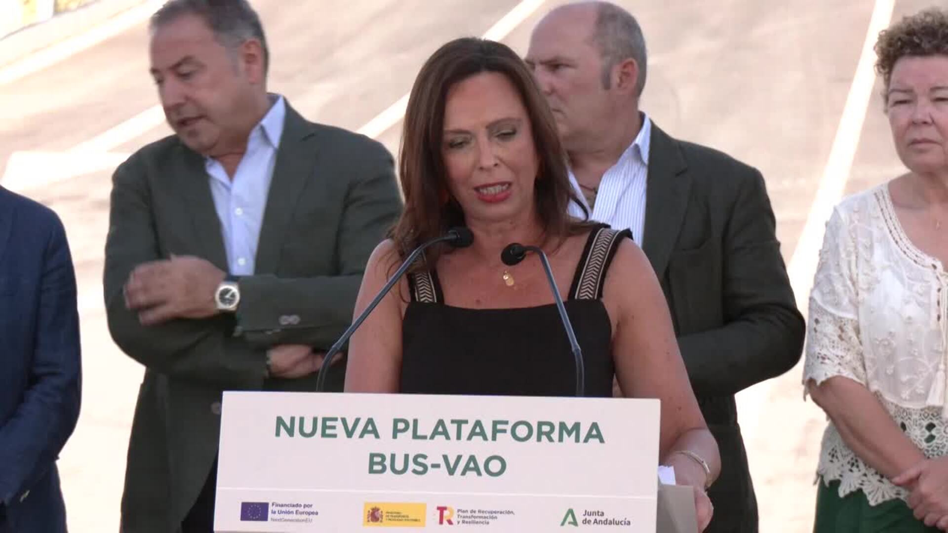 Inaugurada nueva plataforma para autobuses y vehículos de alta ocupación Sevilla-Aljarafe