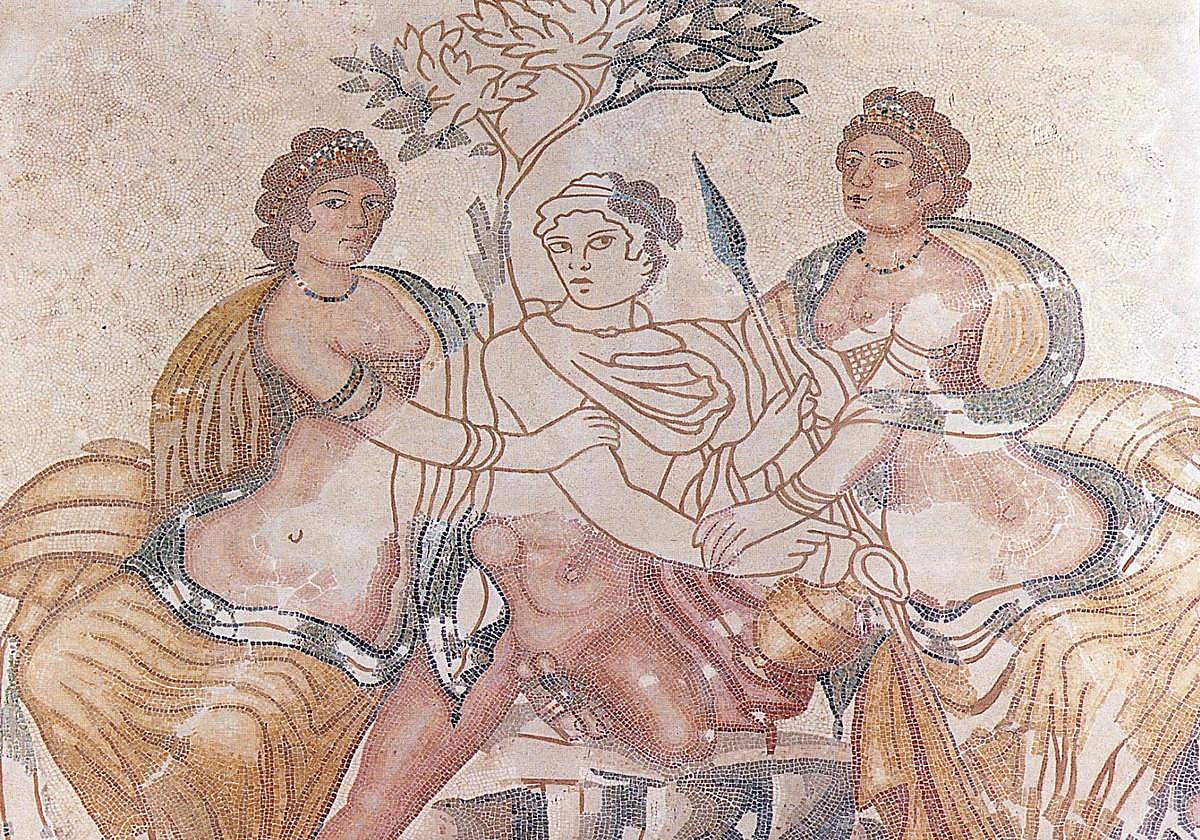 Mosaico de Hilas y las Ninfas.
