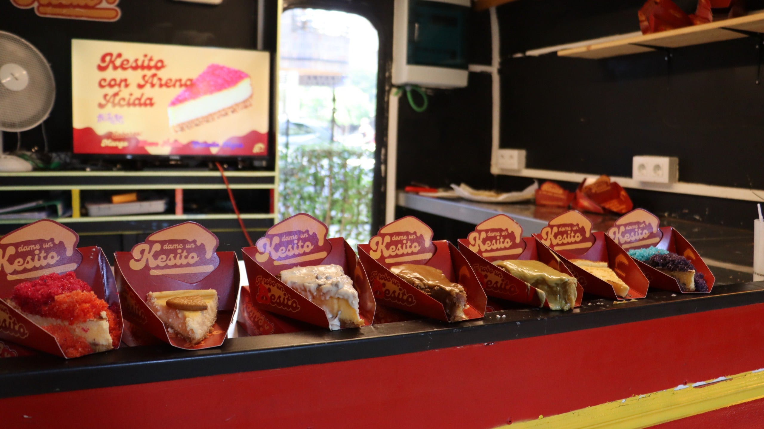 Imagen de las tartas de la food truck.