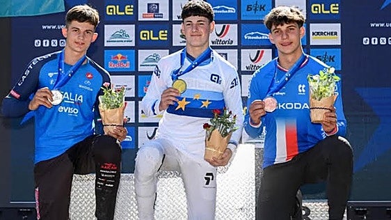 Un joven leonés se convierte en Campeón de Europa en Descenso BTT