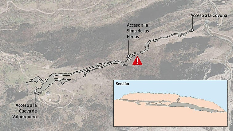 Un viaje visual por la cueva de Valporquero y el Paso del Reloj, lugar del último accidente de un espeleólogo