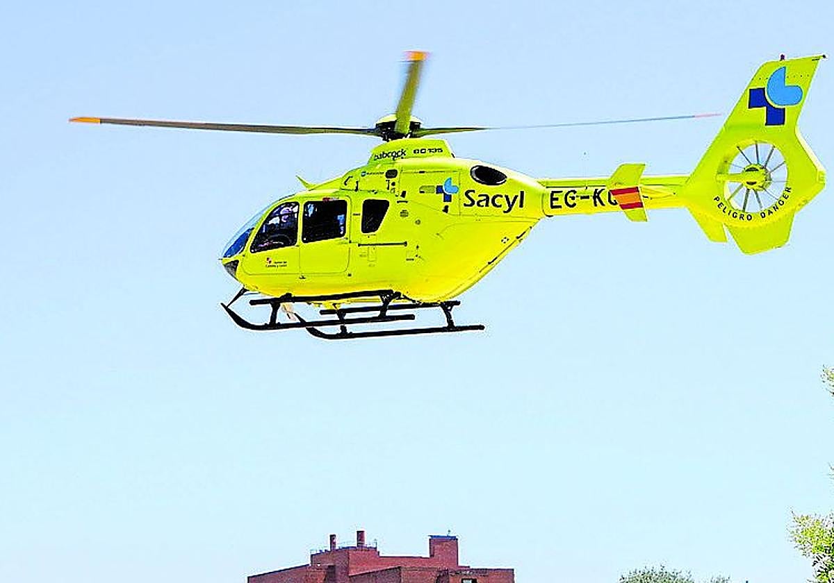 Helicóptero de Sacyl.