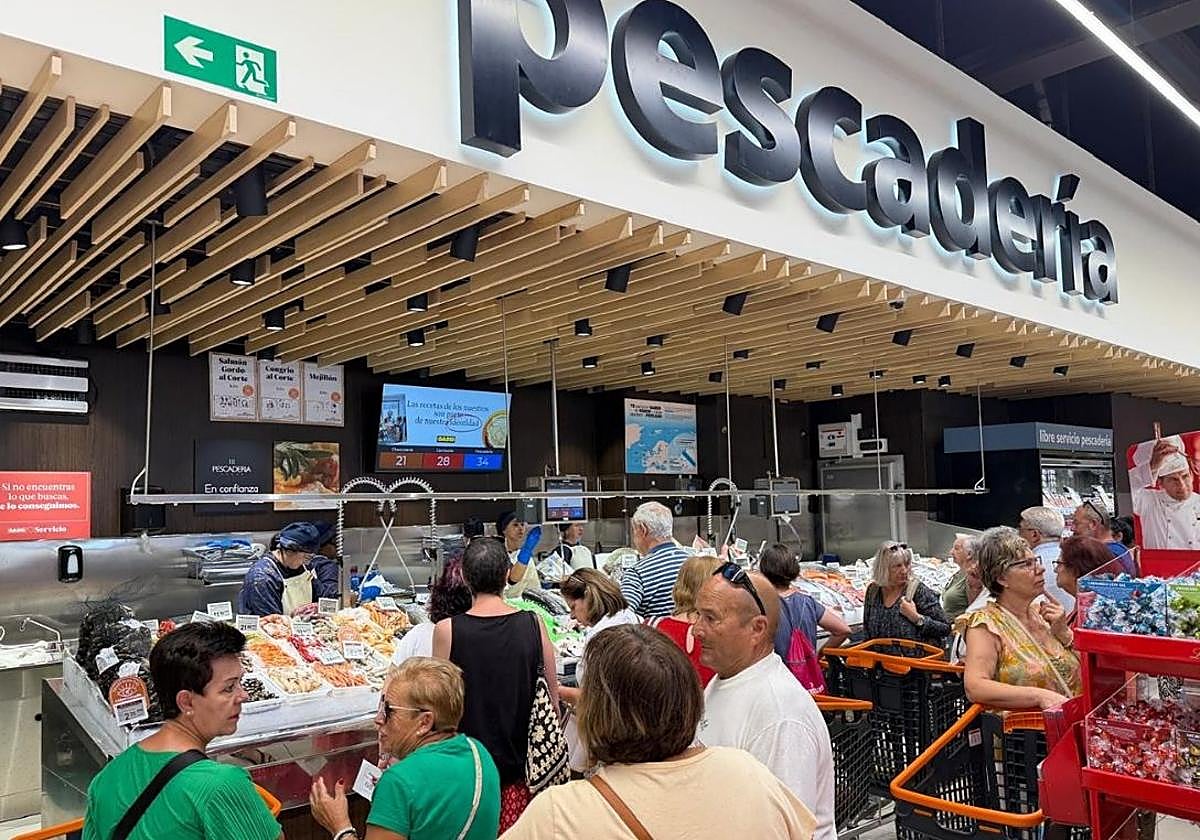 Interior del supermercado.