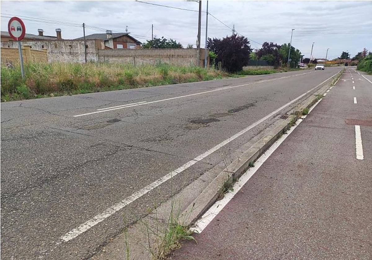Carretera Santander a su paso por Villaobispo.