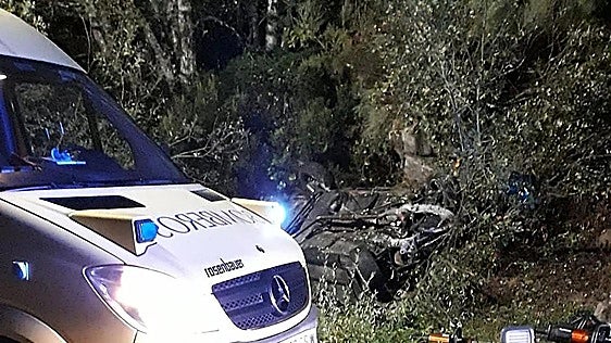 Mueren dos jóvenes leoneses de 23 años al volcar su coche en una zona boscosa de Asturias
