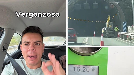 El vídeo viral de un influencer asturiano que carga contra el peaje de la AP-66: «¡Está todo lleno de conos!»