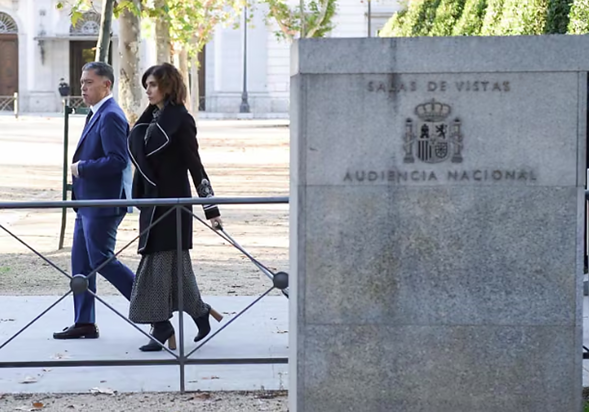 El expresidente de la Diputación Martín Marcos Martínez a su llegada a la Audiencia Nacional.