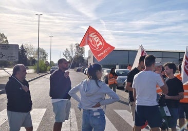 Protesta de los trabajadores de conservas en León.