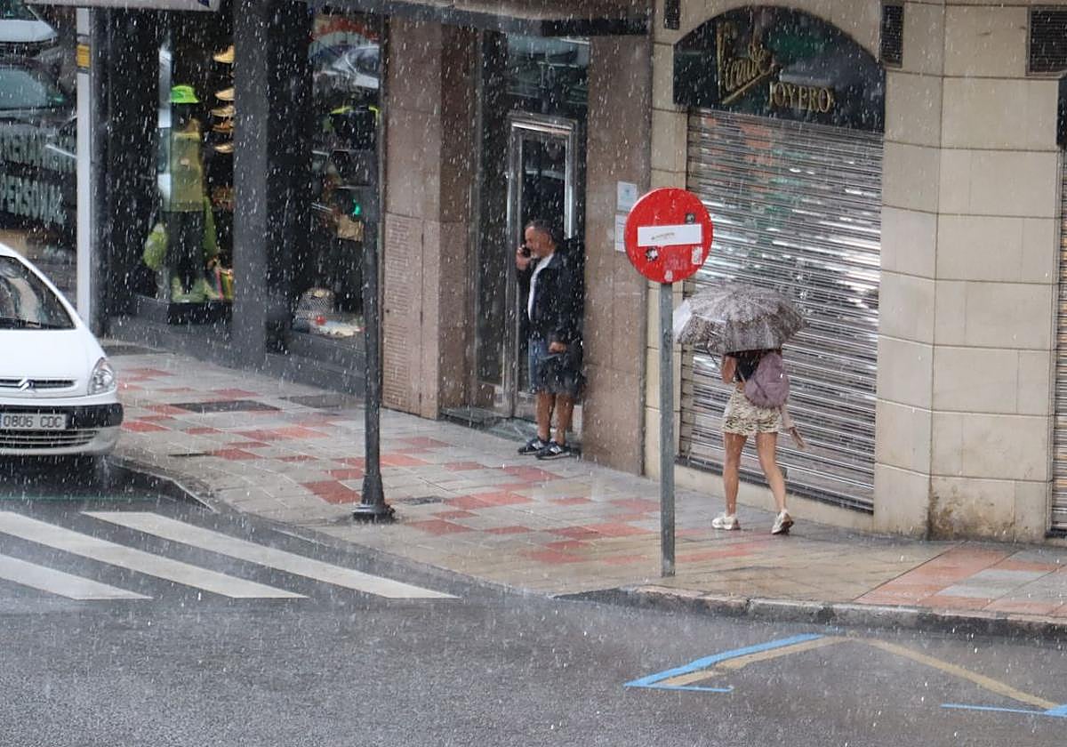 Tormenta de verano en León.