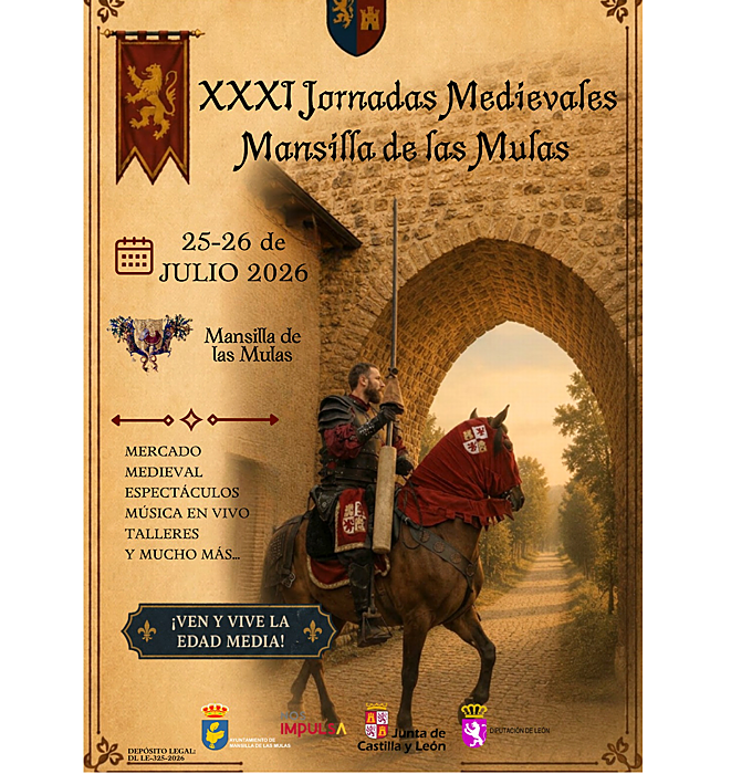Cartel XXXI Jornadas Medievales Mansilla de las Mulas