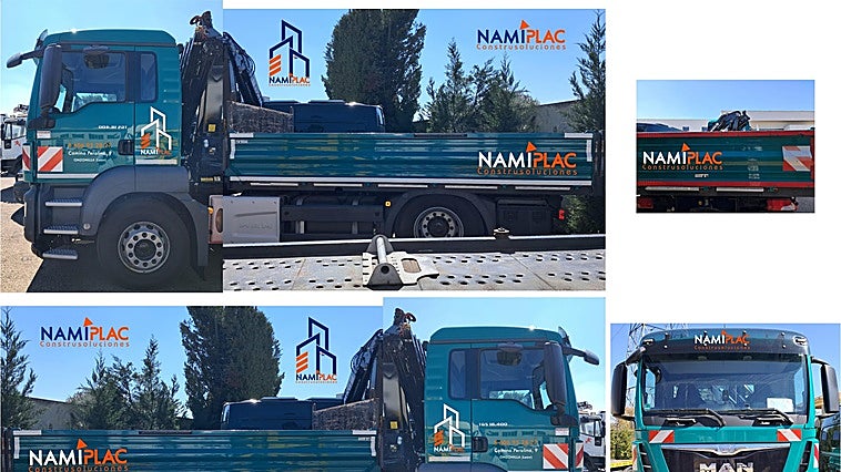 Namiplac incorpora un camión grúa para el transporte de materiales de obra