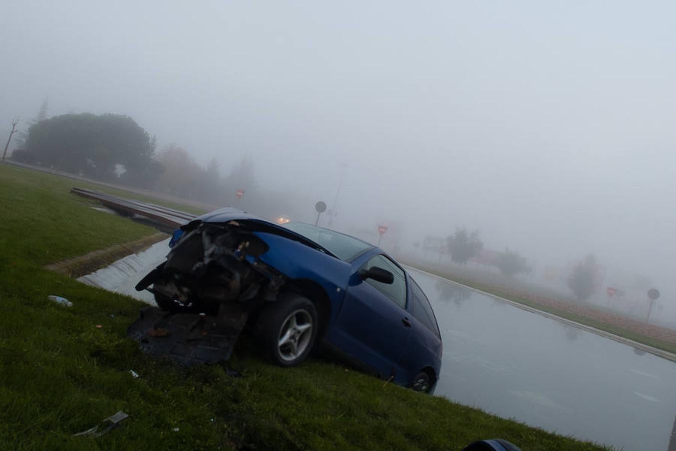 Accidente en la rotonda