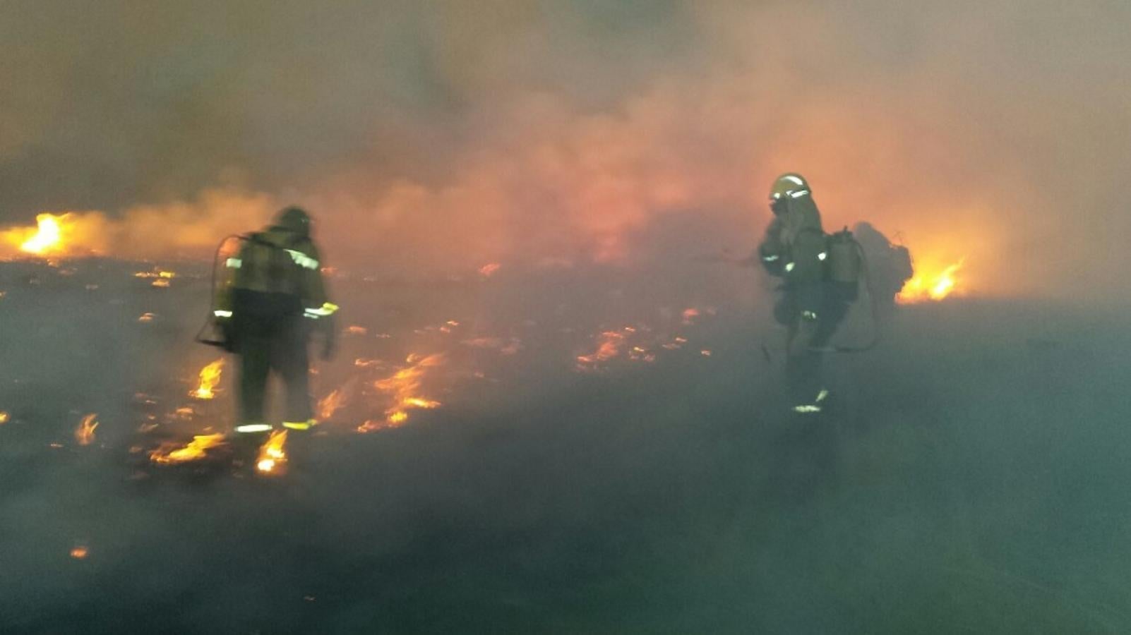 Incendio en Villamontán de la Valduerna