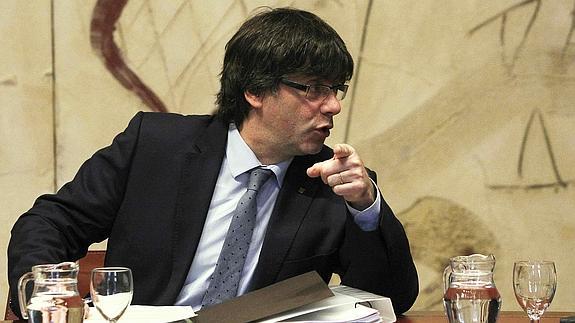 El presidente de la Generalitat, Carles Puigdemont. 