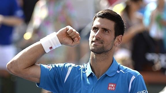 Djokovic durante un partido. 