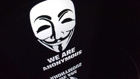 Logo usado por el grupo Anonymous.
