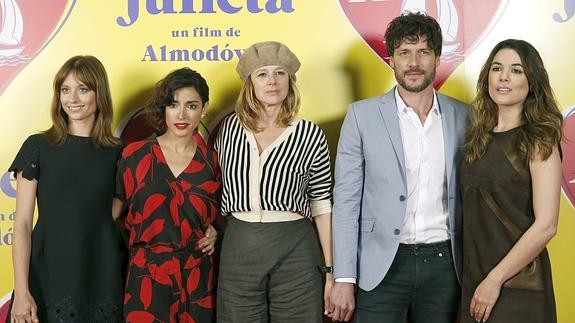 Los actores de 'Julieta'. 