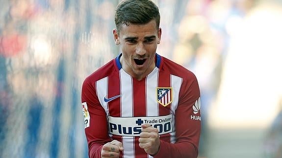 Griezmann celebra un gol. 