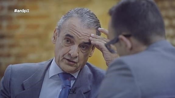 Mario Conde, durante la entrevista. 