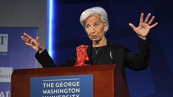 La directora gerente del FMI, Christine Lagarde.