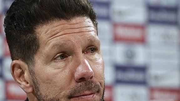 Diego Simeone, entrenador del Atlético. 