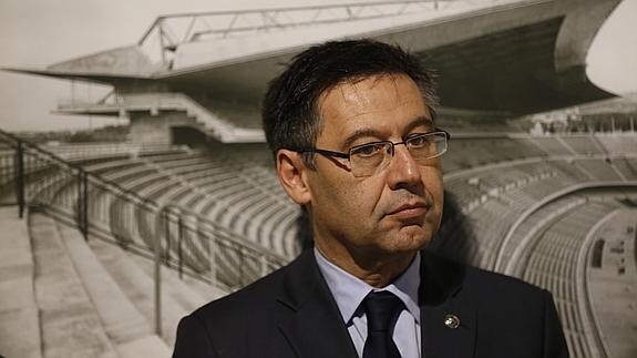 Josep Maria Bartomeu, en un acto del Barça. 