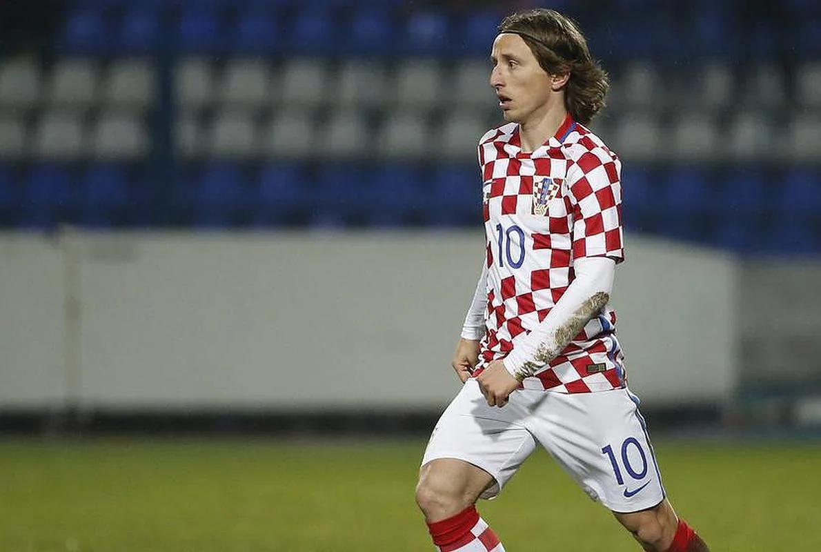 Luka Modric, en un partido de la selección croata