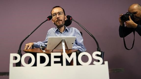 El secretario de Organización de Podemos, Pablo Echenique.