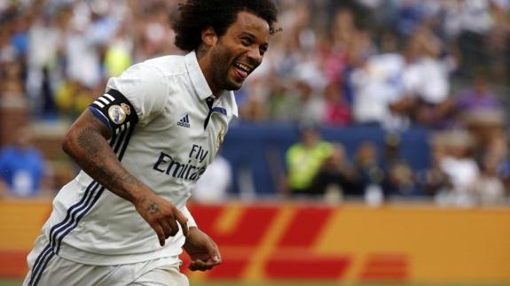 Marcelo, autor de un doblete ante el Chelsea