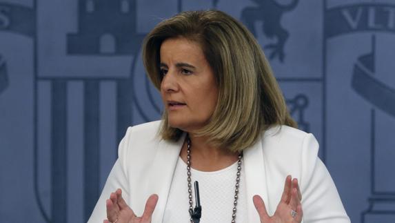 La ministra de Empleo en funciones, Fátima Báñez.