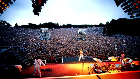 Queen, durante su último concierto.