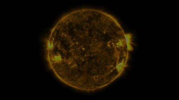 Imagen del eclipse solar.