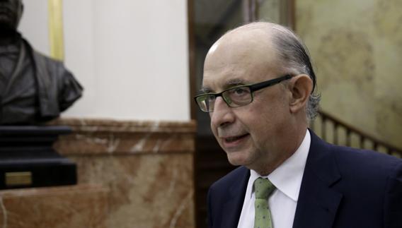 El ministro de Hacienda en funciones, Cristóbal Montoro.