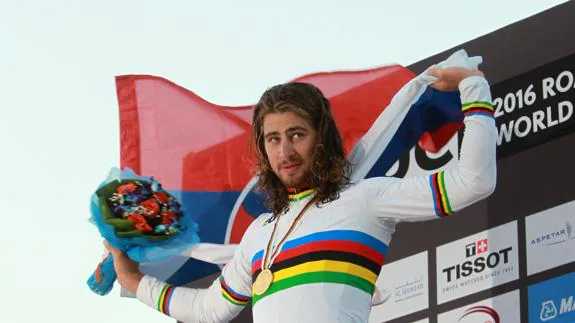 El eslovaco Peter Sagan, campeón del mundo en 2016. 