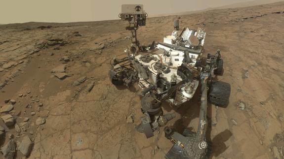 El robot Curiosity en Marte.